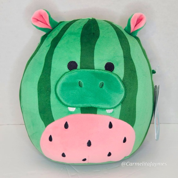 DAMARIS 🍉🦛 Watermelon Hippo Crossover Original Squishmallow By Kellytoy ☆ NWT - Picture 1 of 8